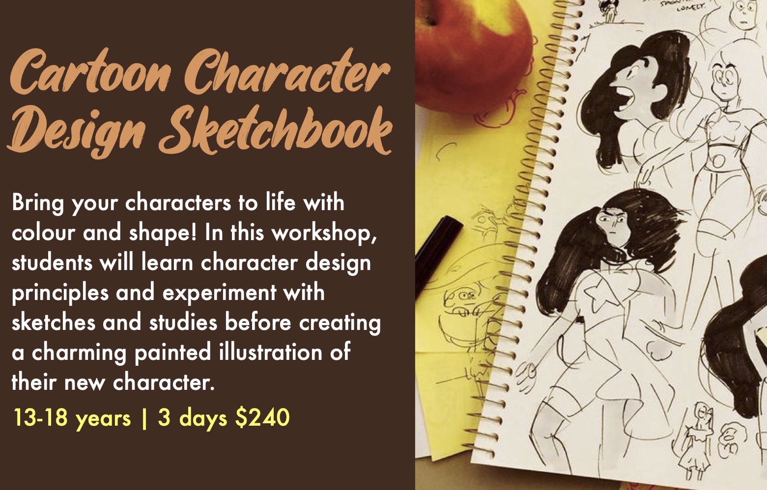Teens – Drawing] Cartoon Character Design Sketchbook - Artgrain