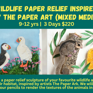 [Mixed Media] Wildlife Paper Relief Inspired by The Paper Ark